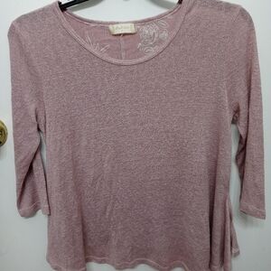 Altard state blouse pink floral large